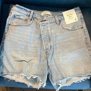 Abercrombie & Fitch Blue Jean Dad Shorts
